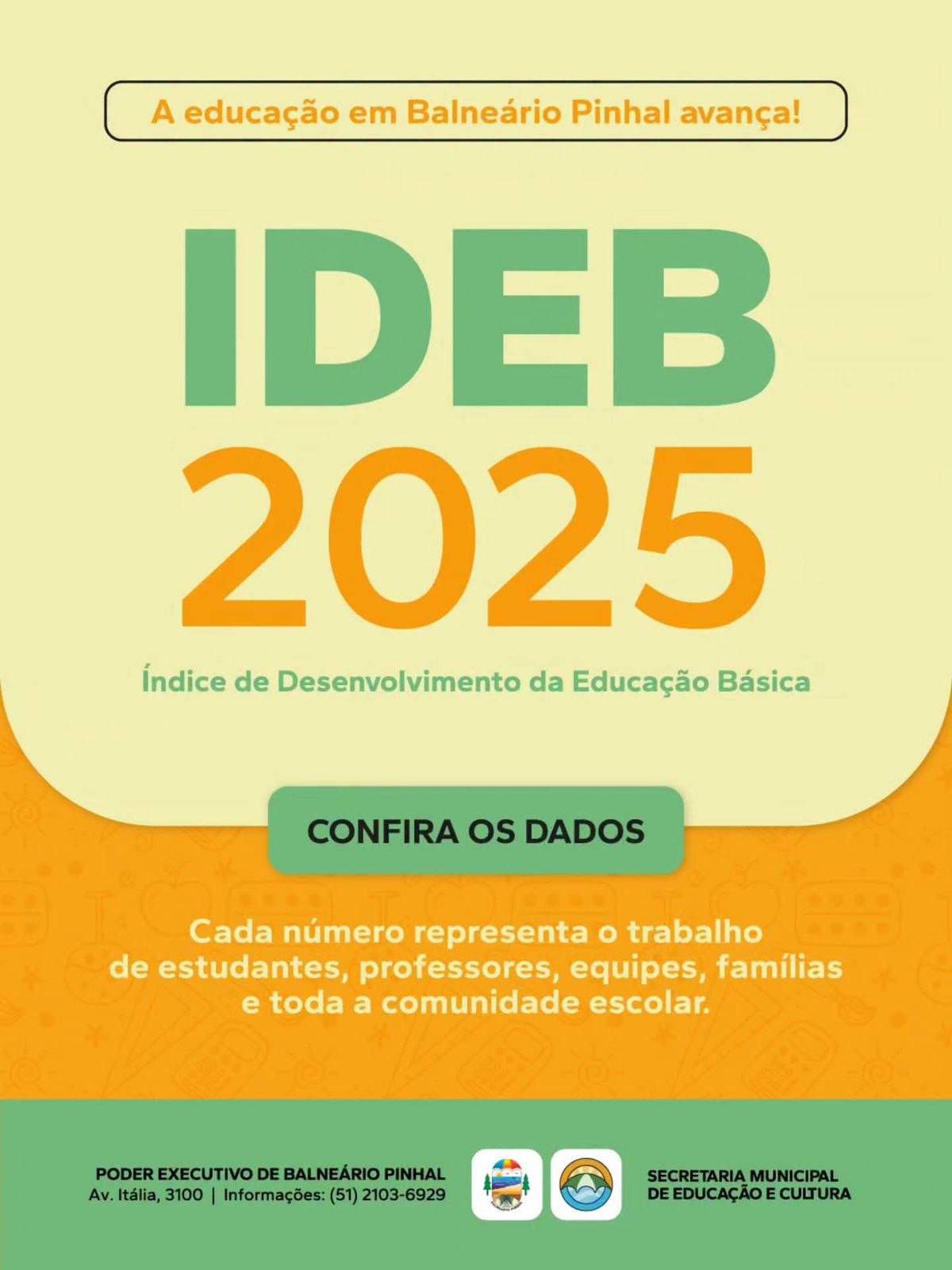 Educação de Balneário Pinhal avança.