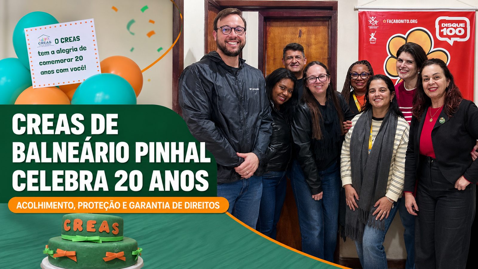 CREAS de Balneário Pinhal comemora 20 anos.