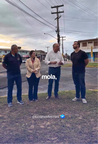 Deputado Luciano Silveira, Prefeito Cear Furini e membros do legislativo e B.Pinhal