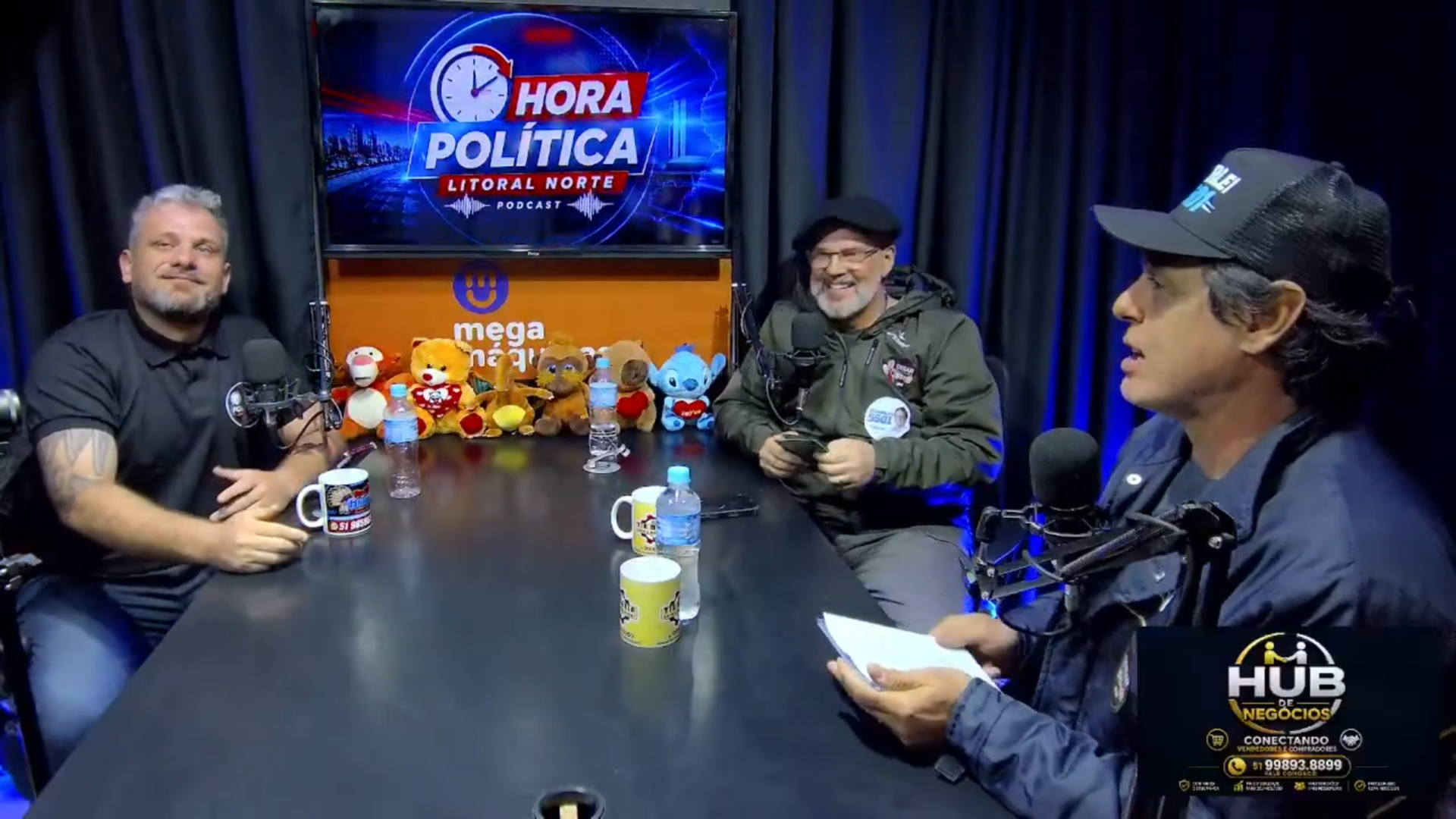 Danrlei e César Oliveira em entrevista ao Hora Política