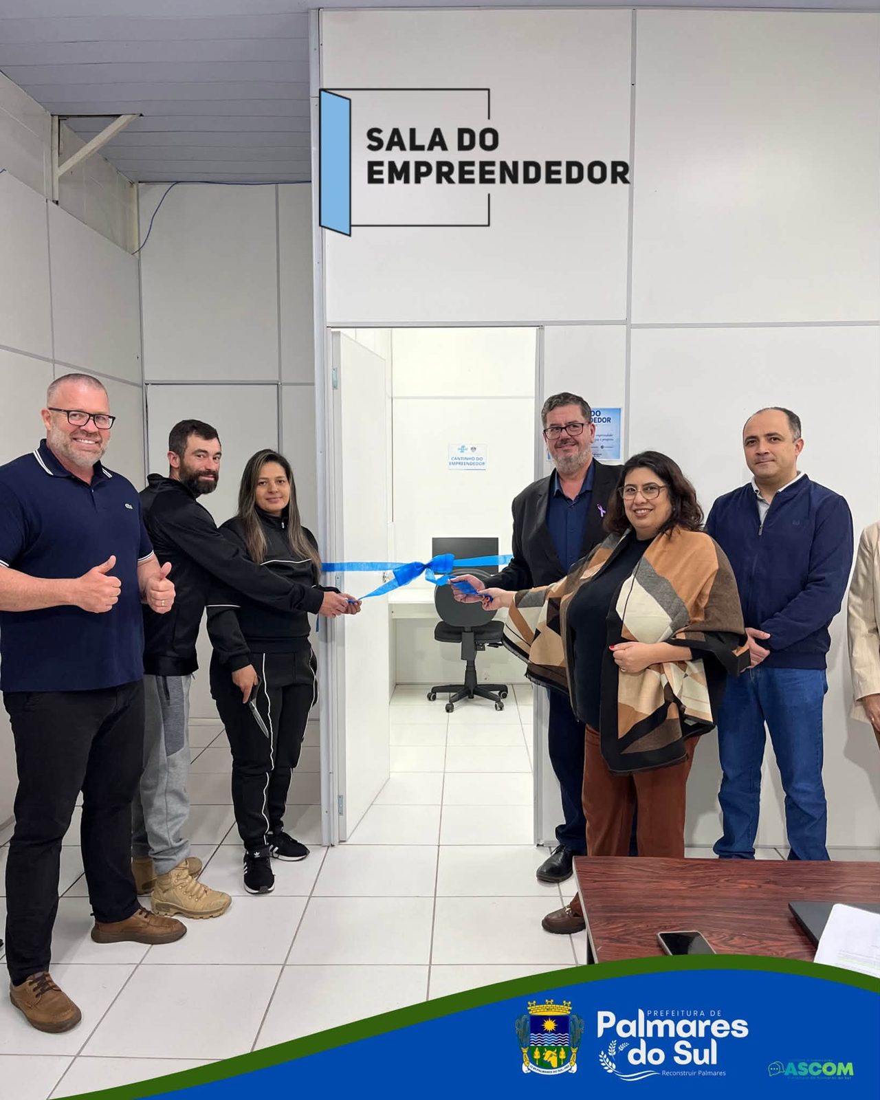 Palmares do Sul inaugura sala do empreendedor.